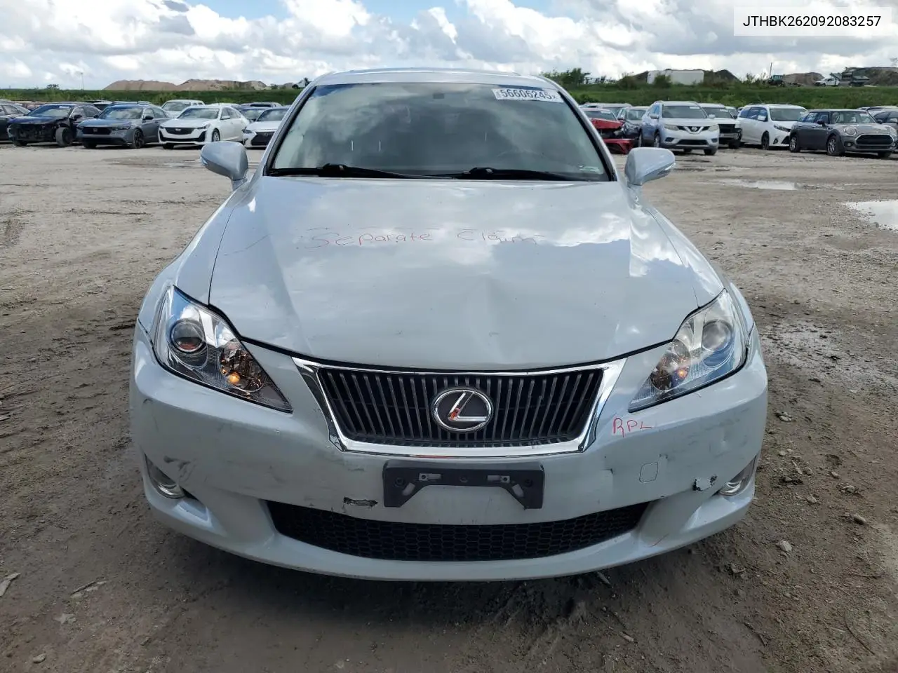 2009 Lexus Is 250 VIN: JTHBK262092083257 Lot: 56606245