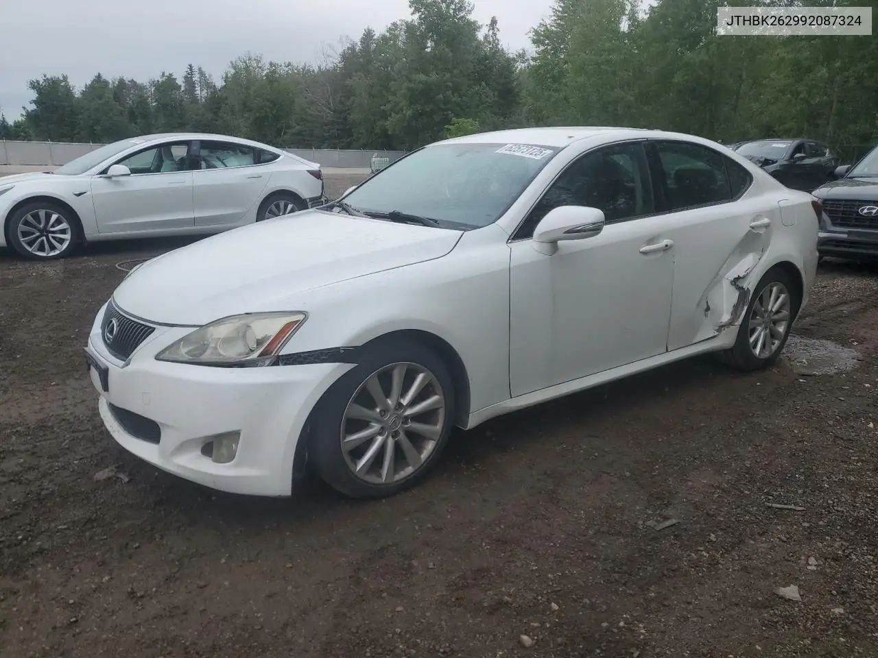 2009 Lexus Is 250 VIN: JTHBK262992087324 Lot: 62573125