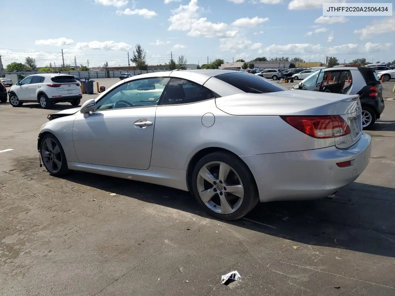2010 Lexus Is 250 VIN: JTHFF2C20A2506434 Lot: 55491365