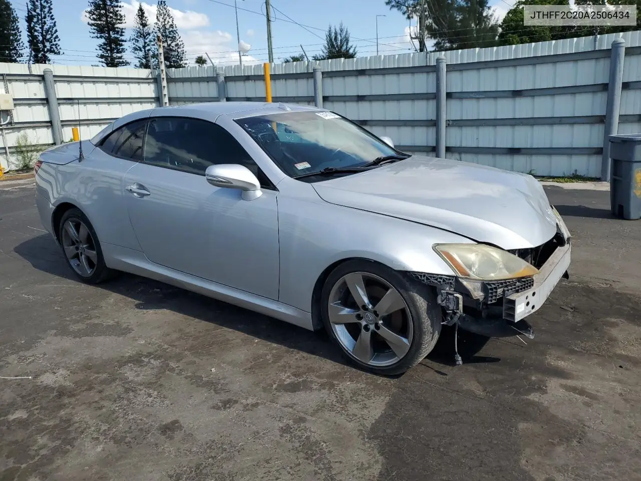 2010 Lexus Is 250 VIN: JTHFF2C20A2506434 Lot: 55491365