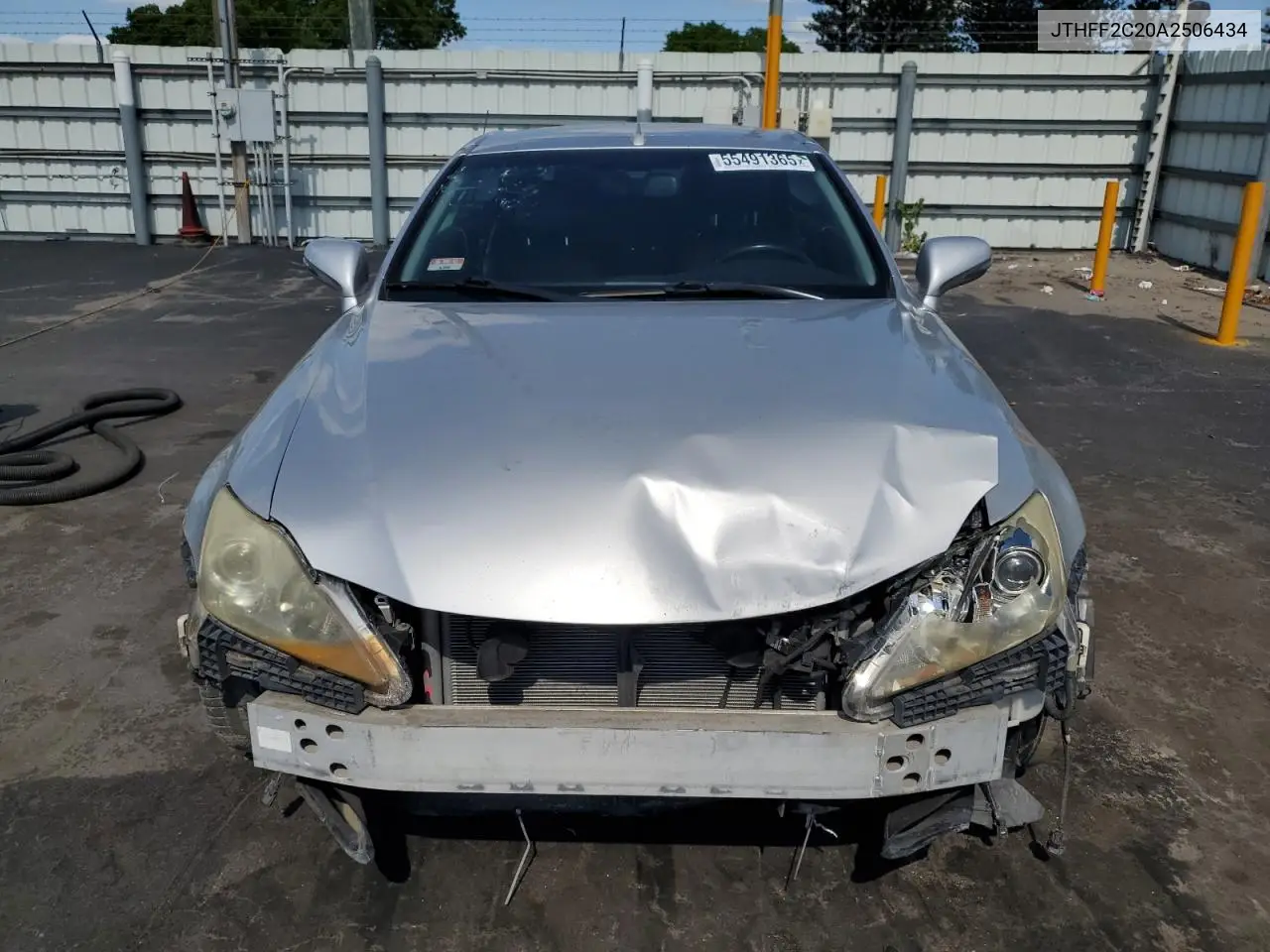 2010 Lexus Is 250 VIN: JTHFF2C20A2506434 Lot: 55491365