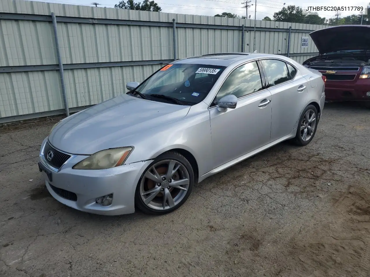 2010 Lexus Is 250 VIN: JTHBF5C20A5117789 Lot: 59980135