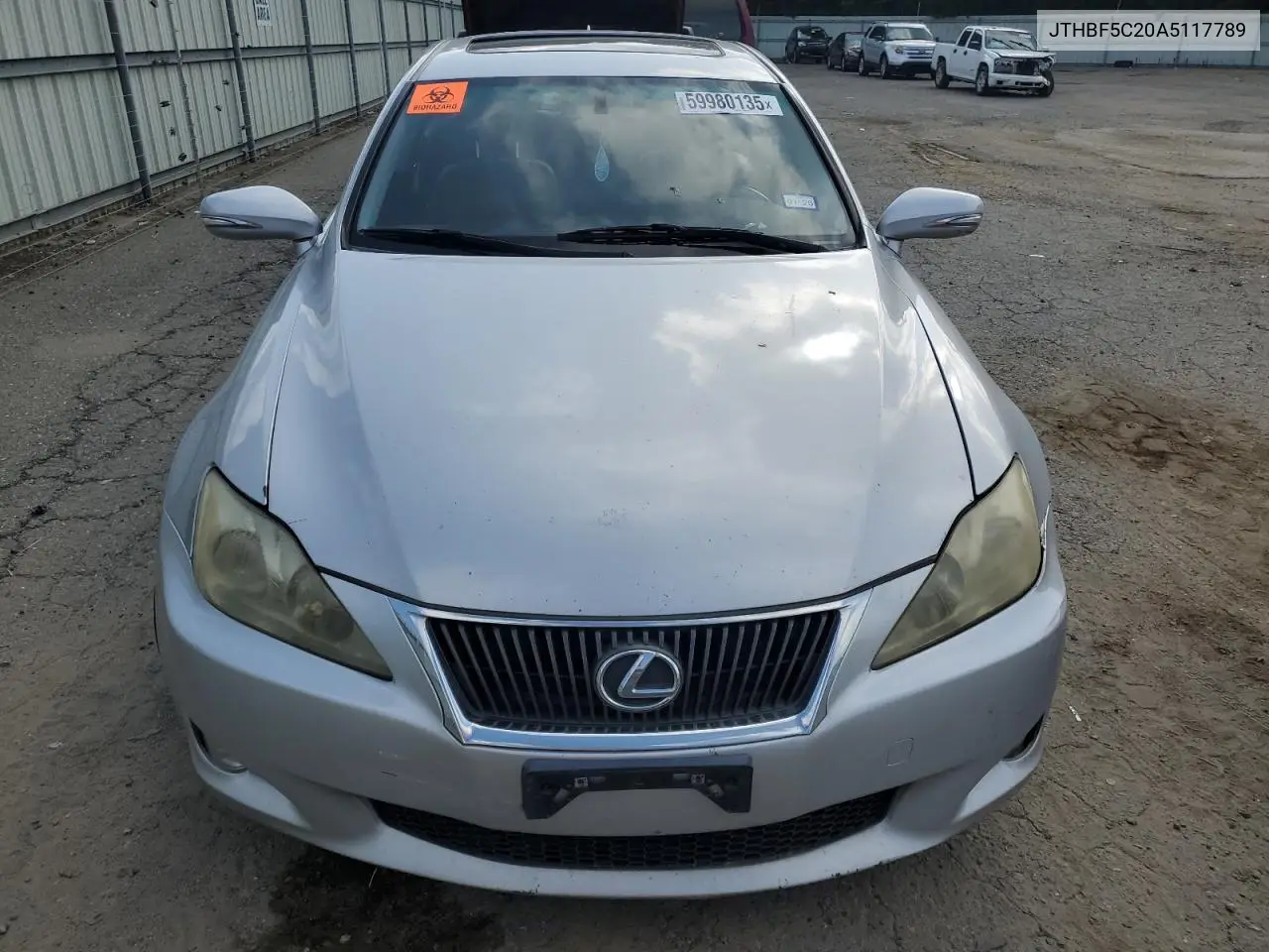 2010 Lexus Is 250 VIN: JTHBF5C20A5117789 Lot: 59980135