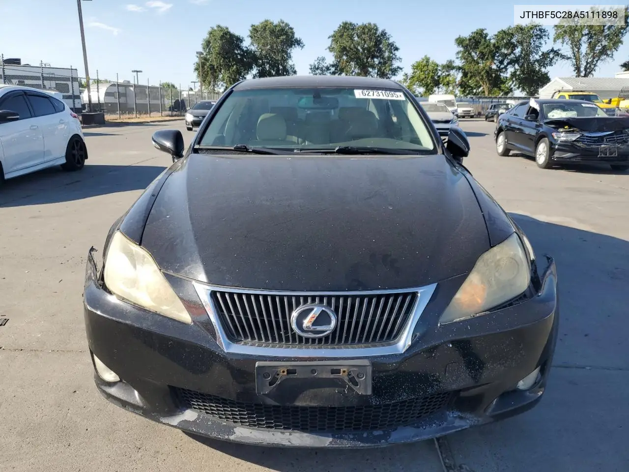 2010 Lexus Is 250 VIN: JTHBF5C28A5111898 Lot: 62731095