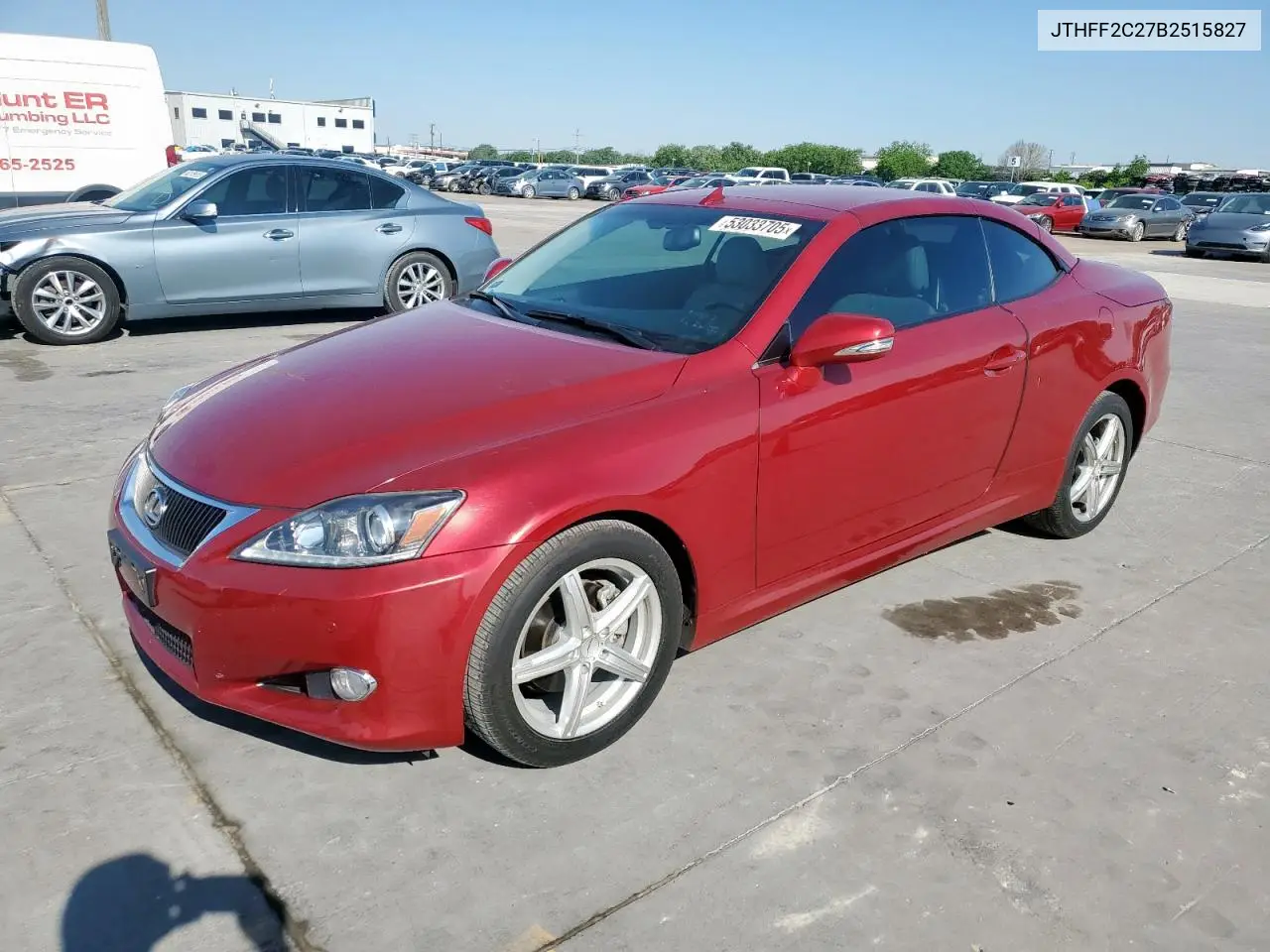 2011 Lexus Is 250 VIN: JTHFF2C27B2515827 Lot: 53033705