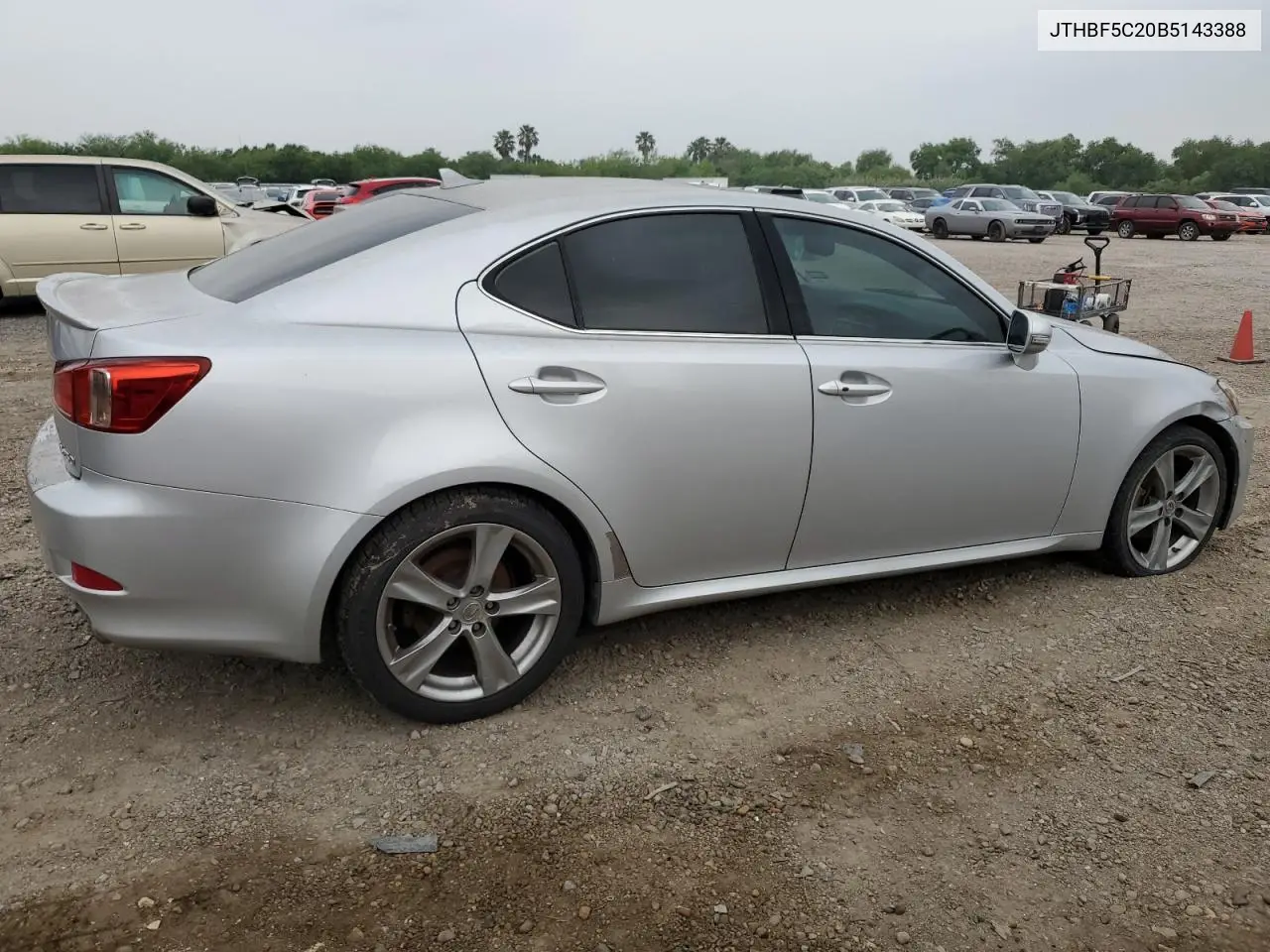 2011 Lexus Is 250 VIN: JTHBF5C20B5143388 Lot: 55576555