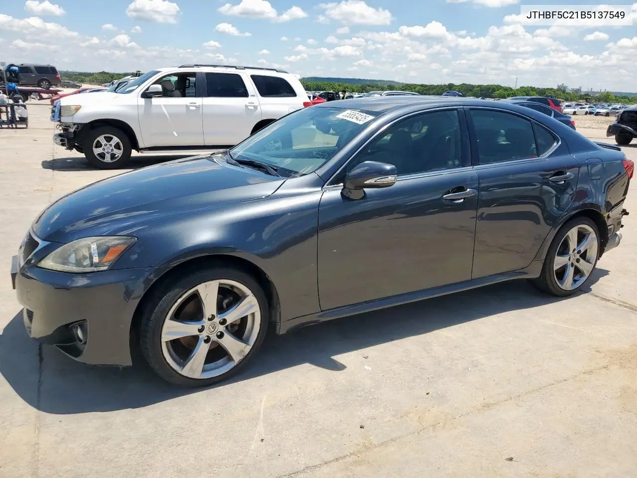 2011 Lexus Is 250 VIN: JTHBF5C21B5137549 Lot: 55853435