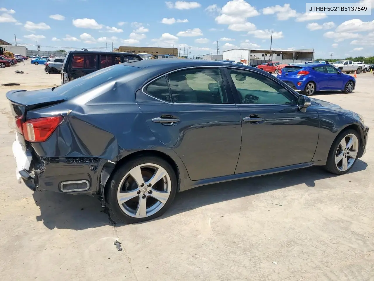 2011 Lexus Is 250 VIN: JTHBF5C21B5137549 Lot: 55853435
