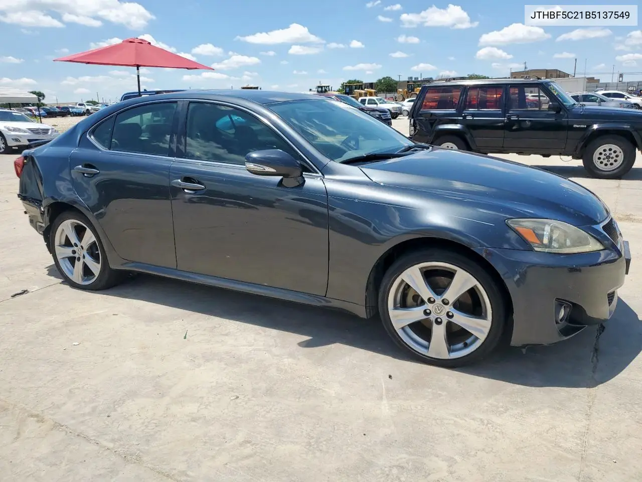2011 Lexus Is 250 VIN: JTHBF5C21B5137549 Lot: 55853435
