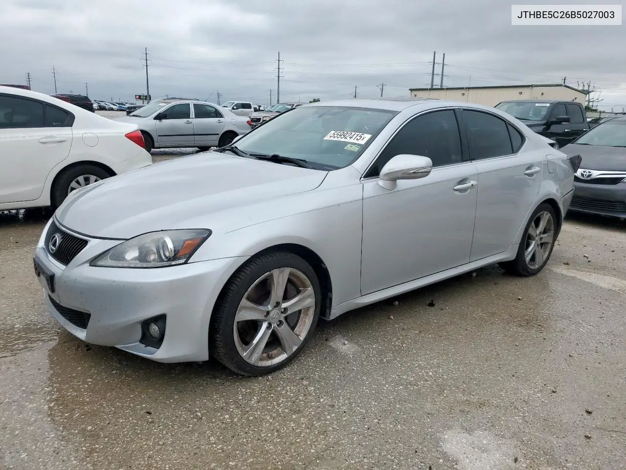 2011 Lexus Is 350 VIN: JTHBE5C26B5027003 Lot: 55992415