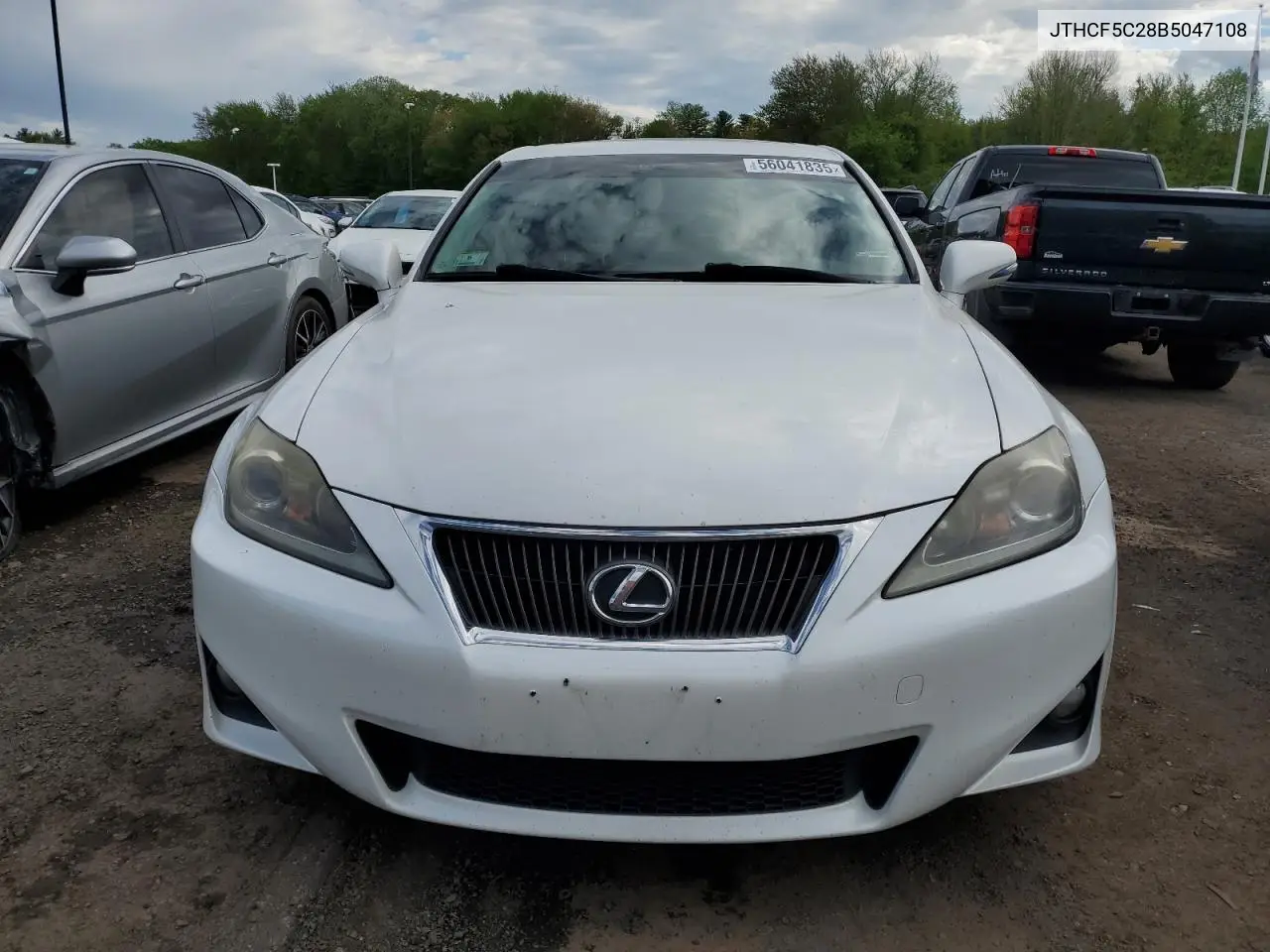 2011 Lexus Is 250 VIN: JTHCF5C28B5047108 Lot: 56041835
