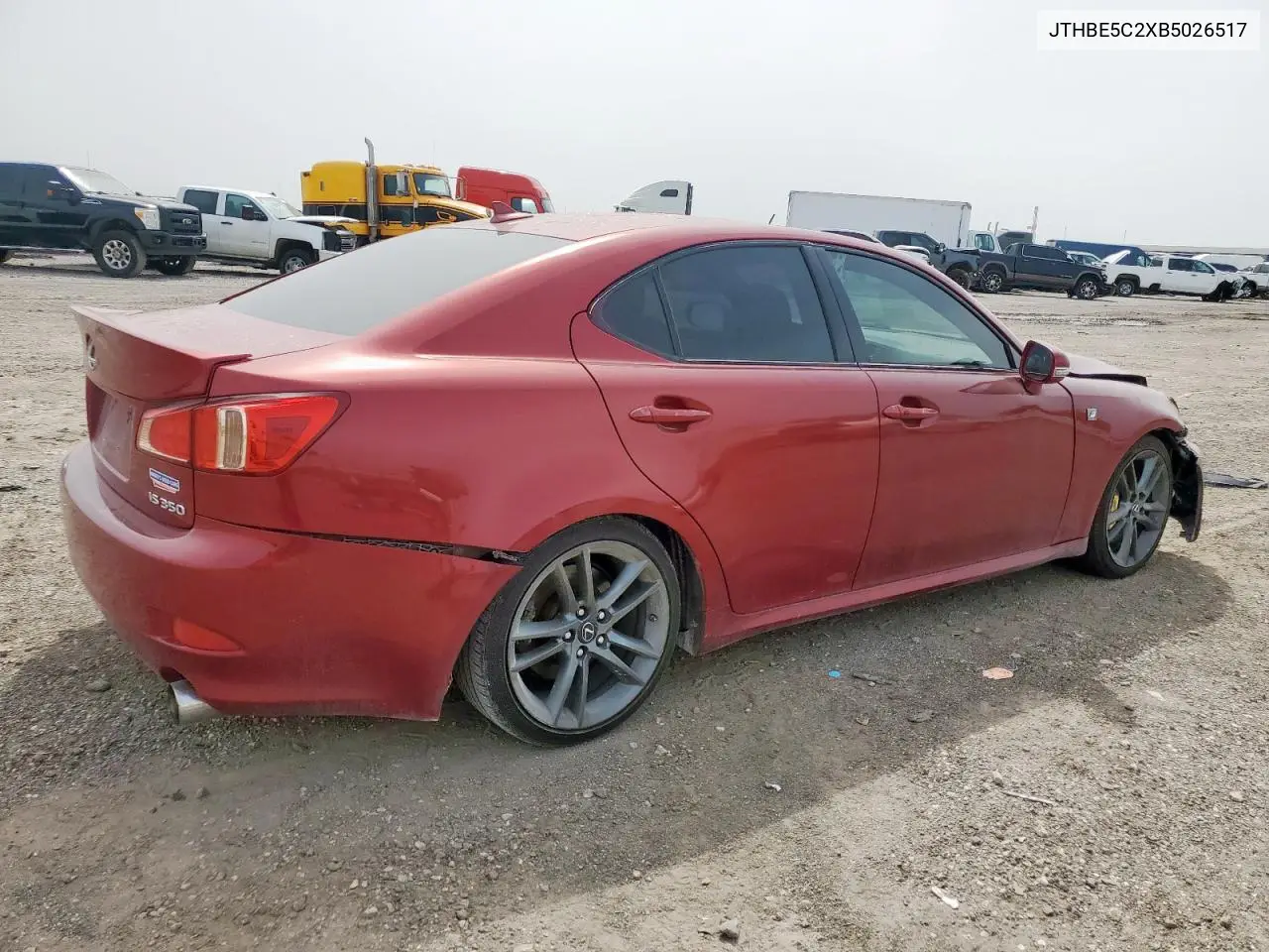 2011 Lexus Is 350 VIN: JTHBE5C2XB5026517 Lot: 56180415