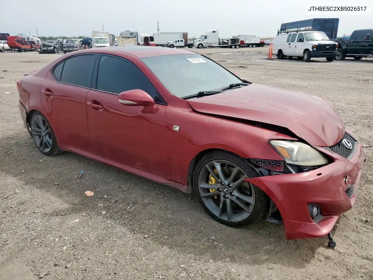 2011 Lexus Is 350 VIN: JTHBE5C2XB5026517 Lot: 56180415
