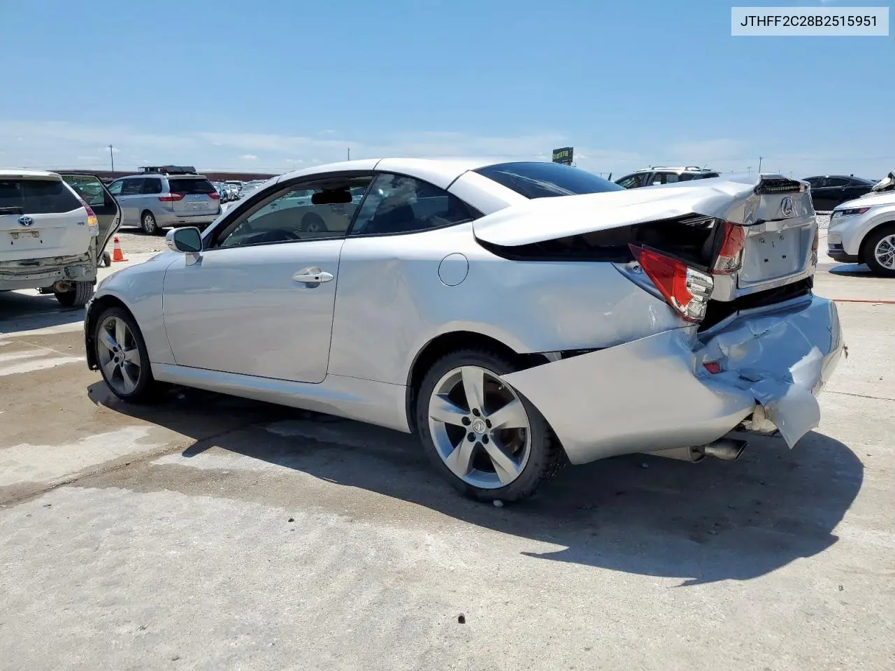 2011 Lexus Is 250 VIN: JTHFF2C28B2515951 Lot: 56222255