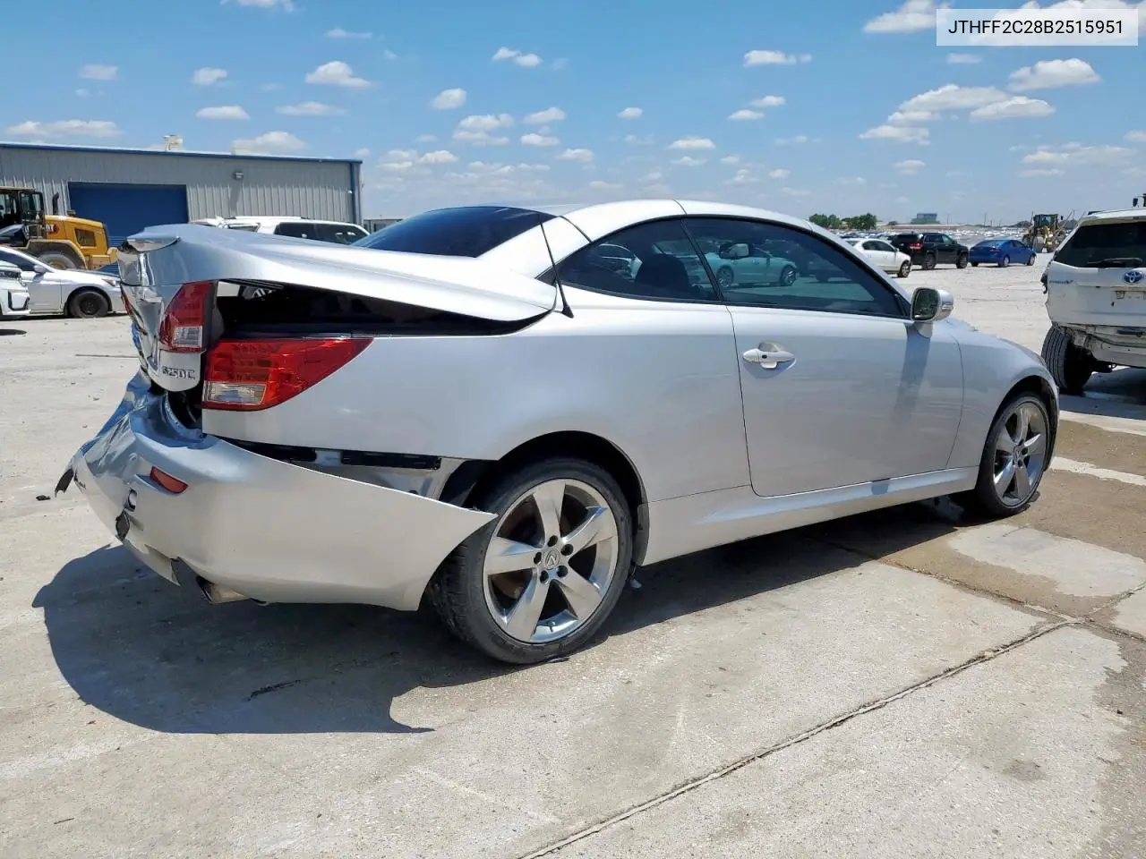 2011 Lexus Is 250 VIN: JTHFF2C28B2515951 Lot: 56222255