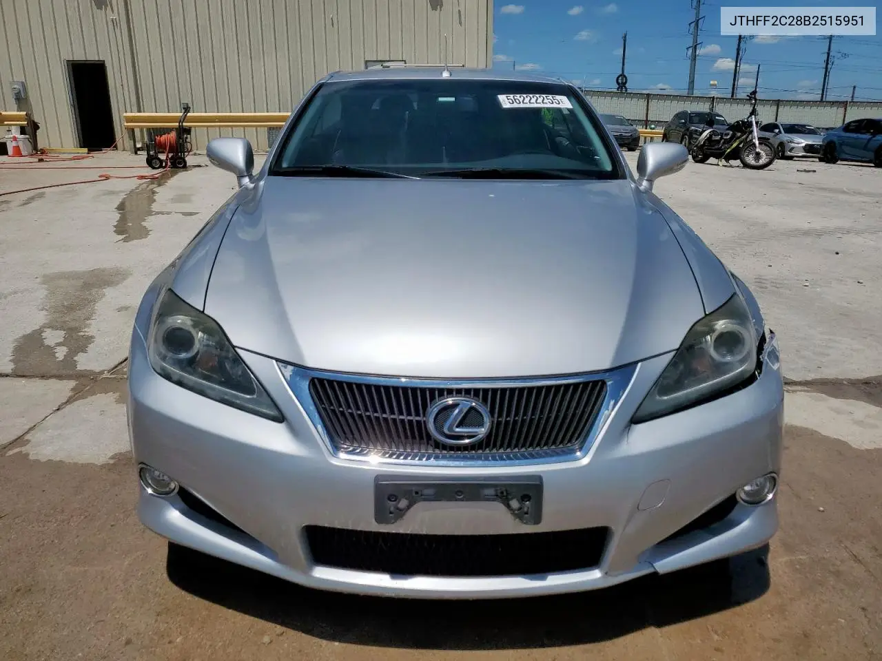2011 Lexus Is 250 VIN: JTHFF2C28B2515951 Lot: 56222255