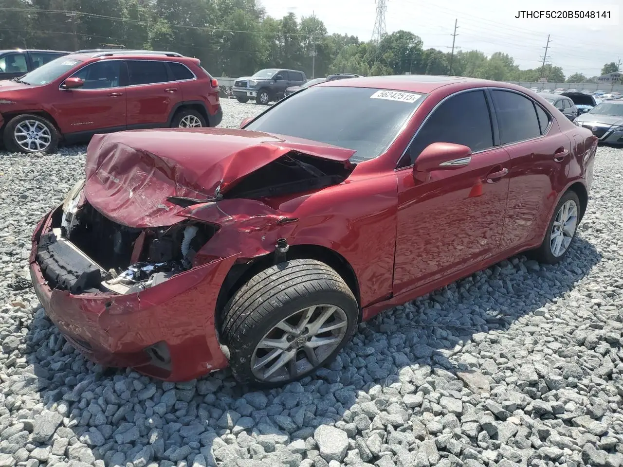 2011 Lexus Is 250 VIN: JTHCF5C20B5048141 Lot: 56242515