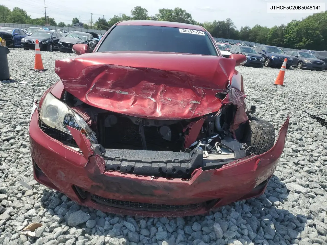 2011 Lexus Is 250 VIN: JTHCF5C20B5048141 Lot: 56242515