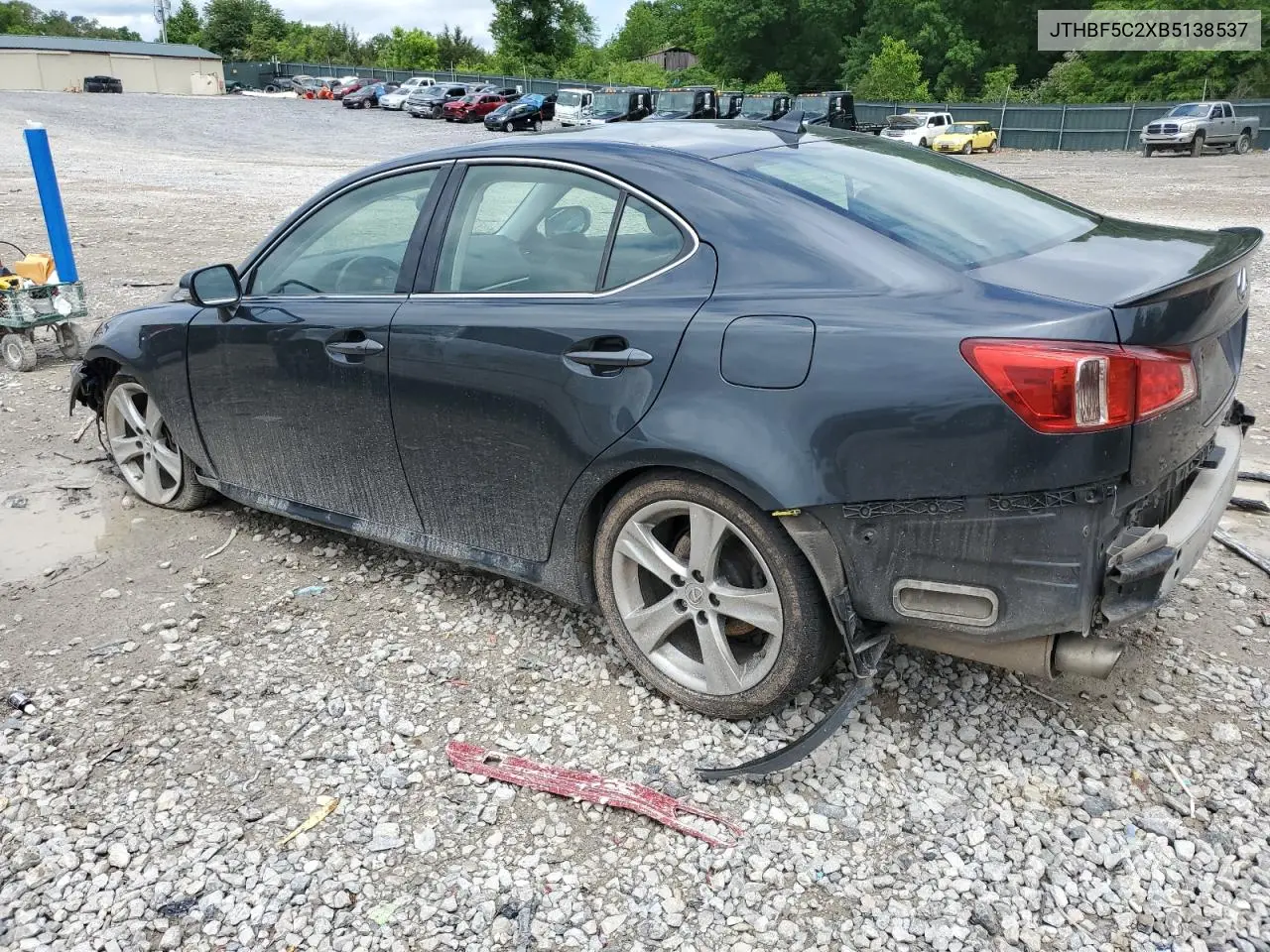2011 Lexus Is 250 VIN: JTHBF5C2XB5138537 Lot: 56286405