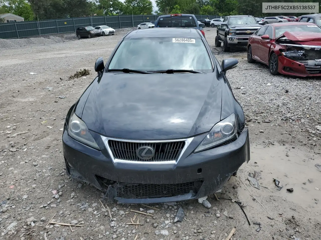 2011 Lexus Is 250 VIN: JTHBF5C2XB5138537 Lot: 56286405