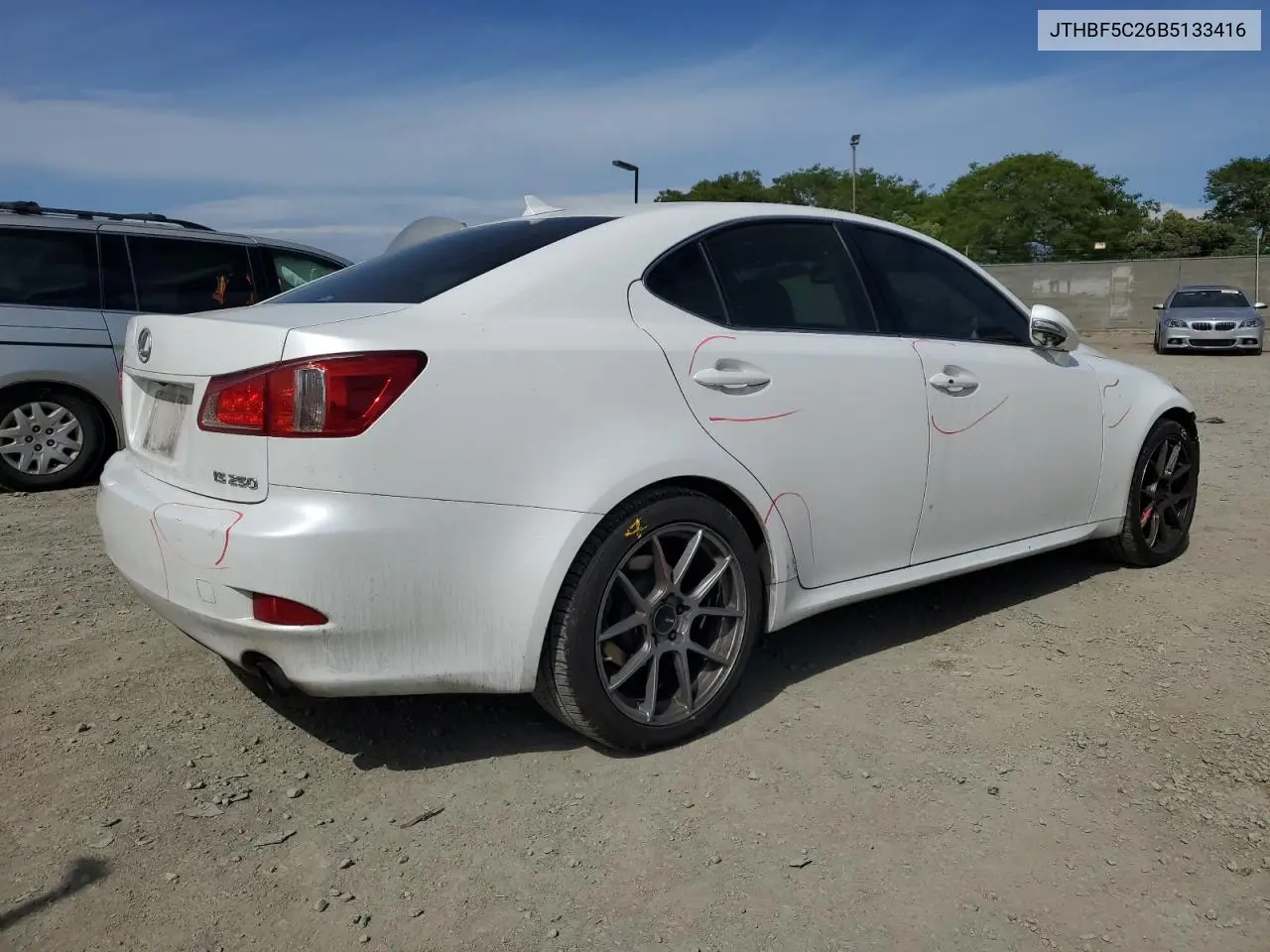 2011 Lexus Is 250 VIN: JTHBF5C26B5133416 Lot: 56726125