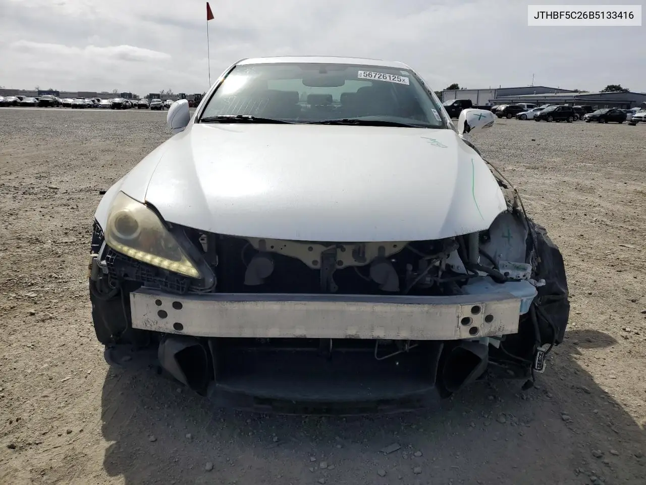 2011 Lexus Is 250 VIN: JTHBF5C26B5133416 Lot: 56726125