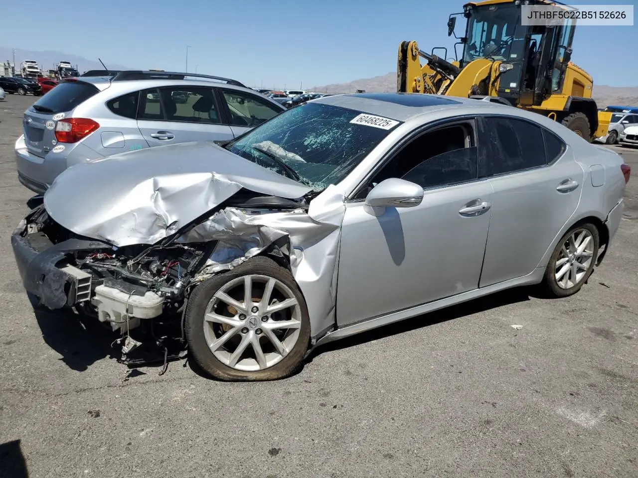 2011 Lexus Is 250 VIN: JTHBF5C22B5152626 Lot: 60468225