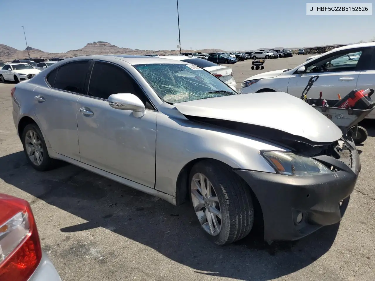 2011 Lexus Is 250 VIN: JTHBF5C22B5152626 Lot: 60468225