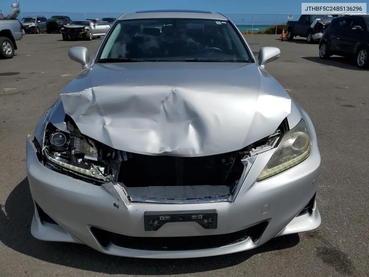 2011 Lexus Is 250 VIN: JTHBF5C24B5136296 Lot: 60577385