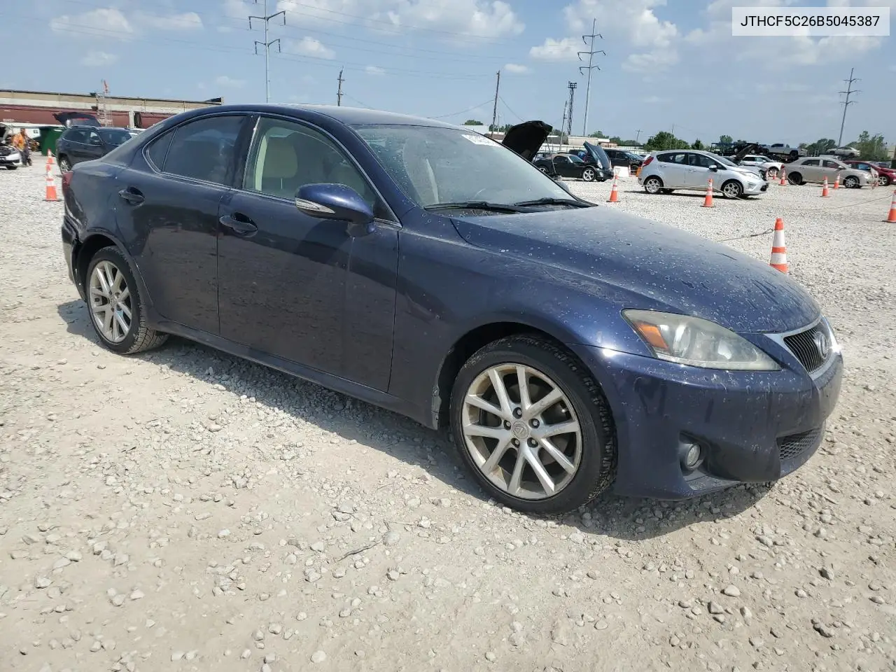 2011 Lexus Is 250 VIN: JTHCF5C26B5045387 Lot: 61343545