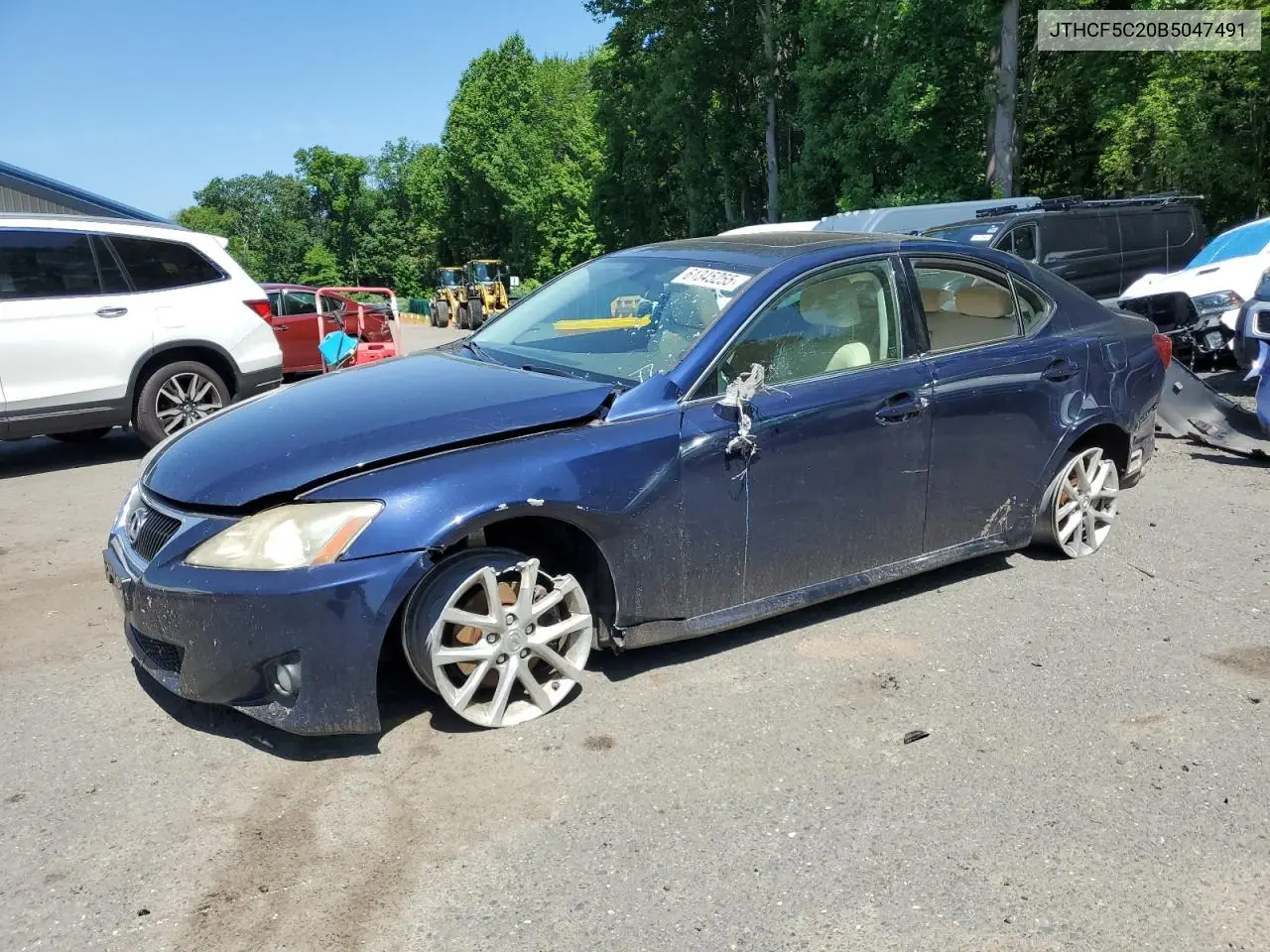 2011 Lexus Is 250 VIN: JTHCF5C20B5047491 Lot: 61345255