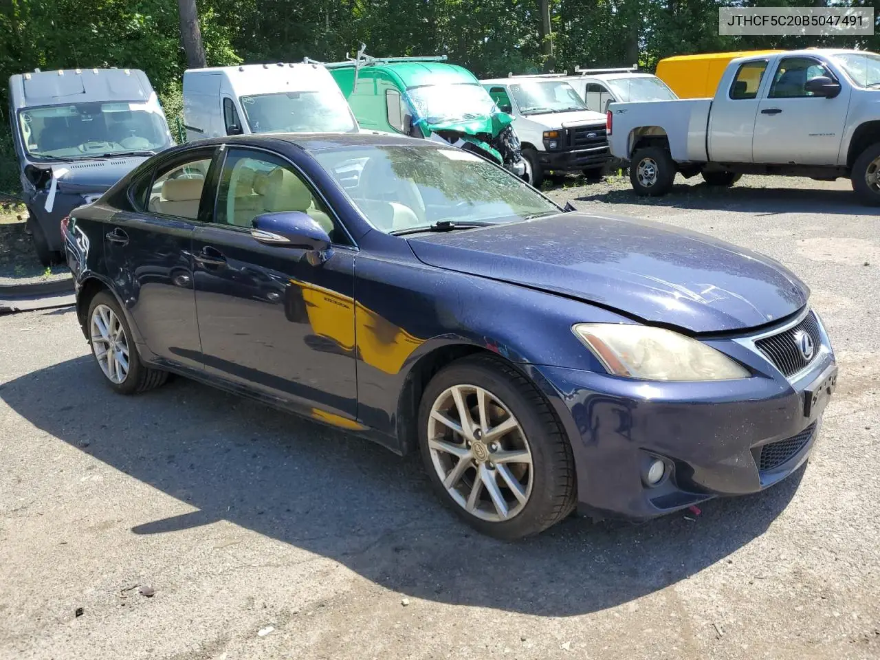 2011 Lexus Is 250 VIN: JTHCF5C20B5047491 Lot: 61345255