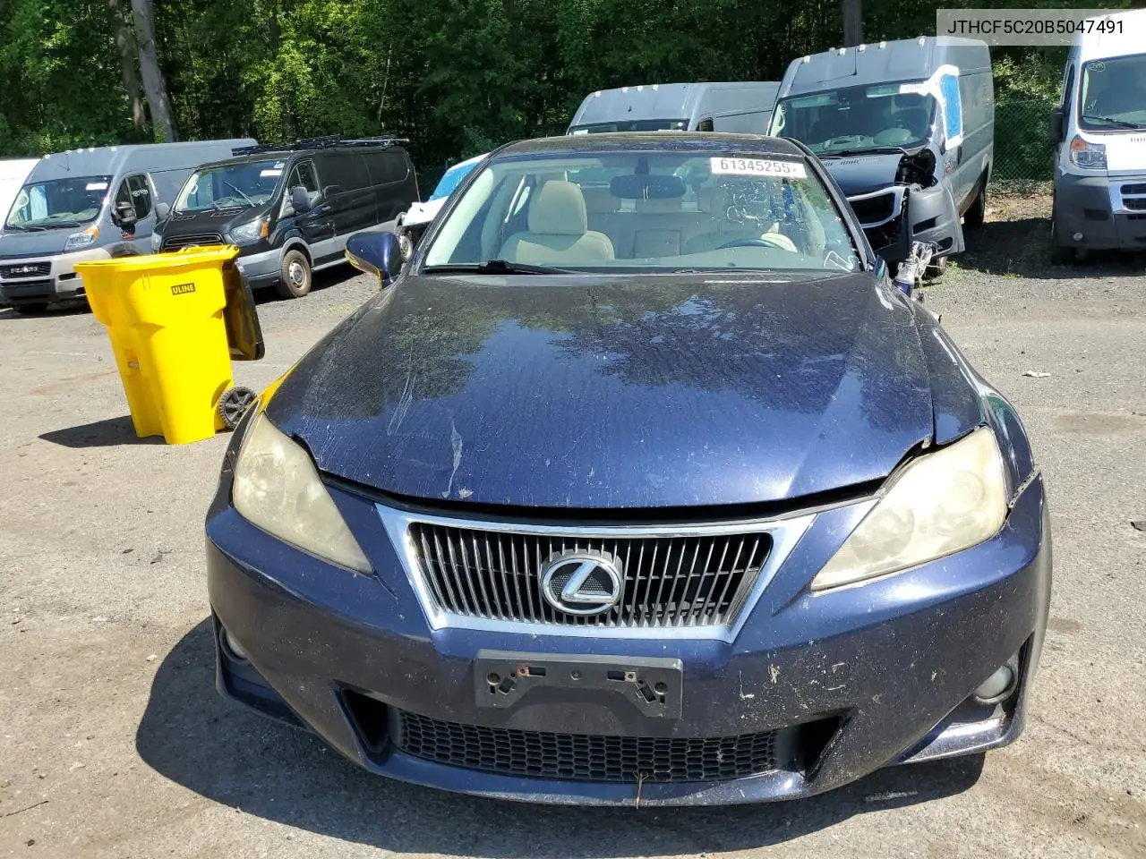 2011 Lexus Is 250 VIN: JTHCF5C20B5047491 Lot: 61345255