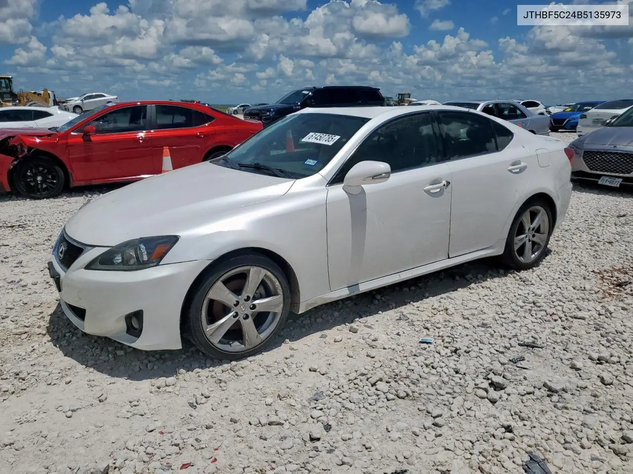 2011 Lexus Is 250 VIN: JTHBF5C24B5135973 Lot: 61450785