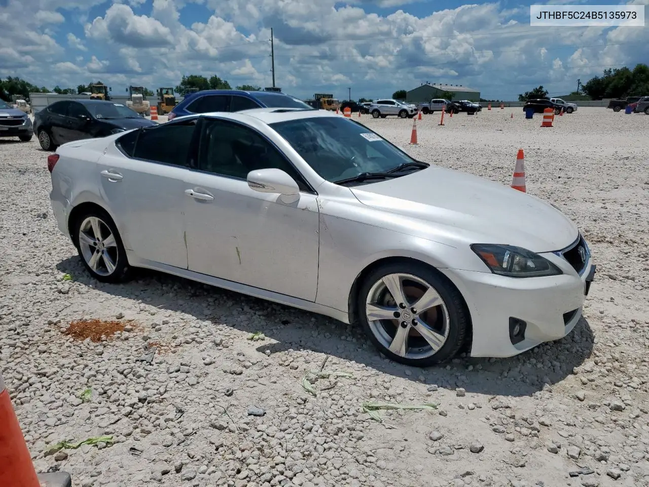 2011 Lexus Is 250 VIN: JTHBF5C24B5135973 Lot: 61450785