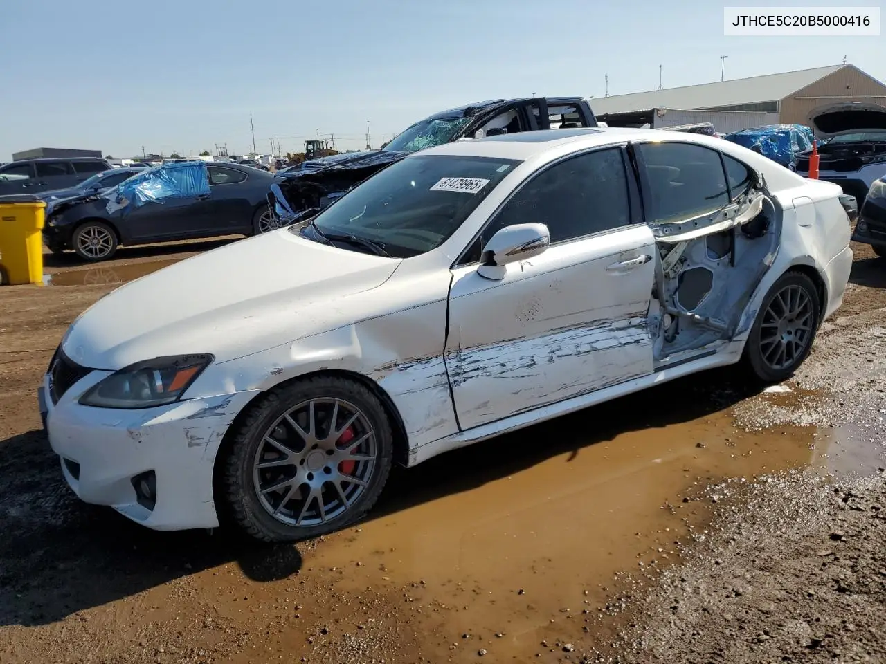 2011 Lexus Is 350 VIN: JTHCE5C20B5000416 Lot: 61479965