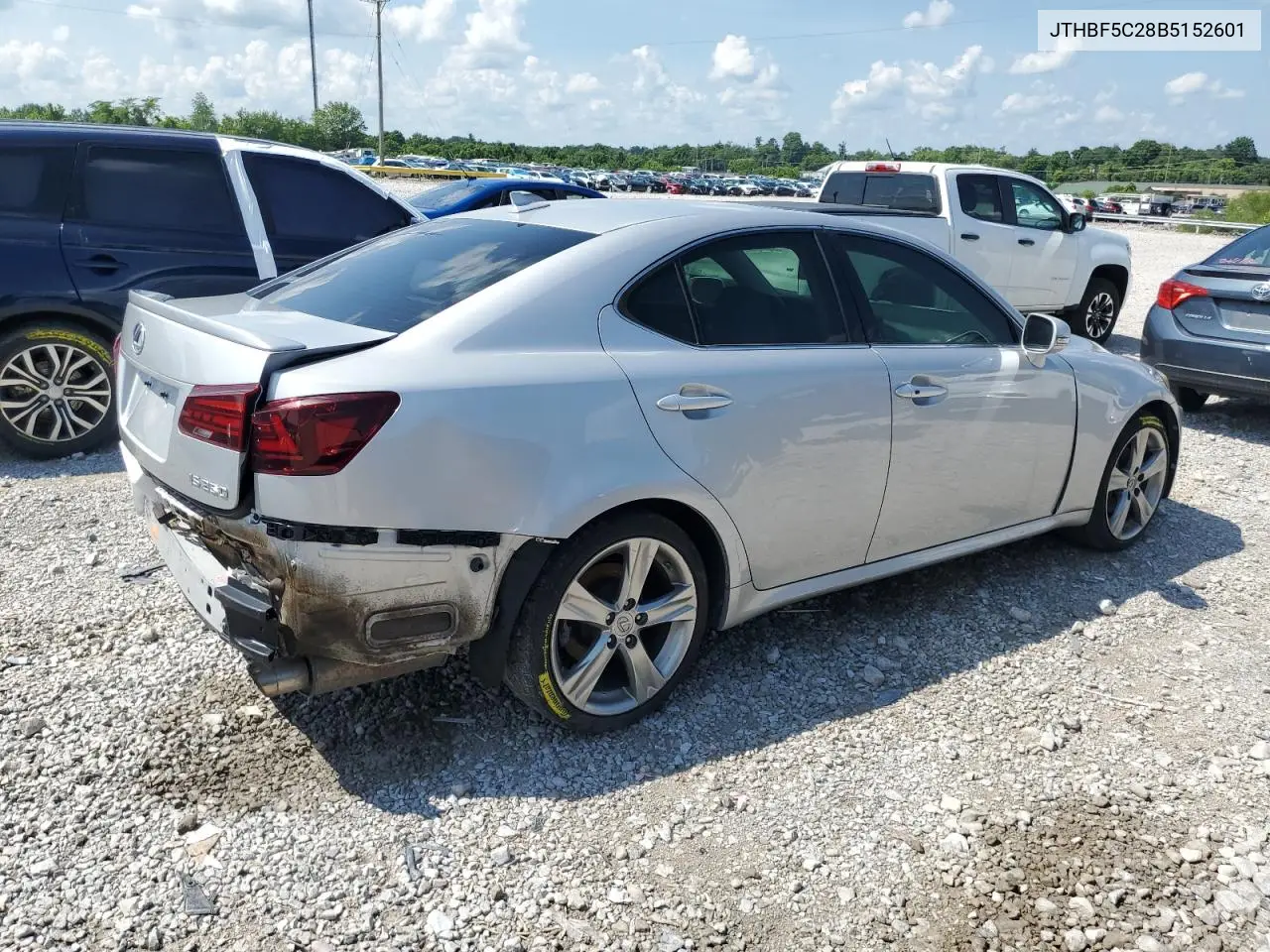 2011 Lexus Is 250 VIN: JTHBF5C28B5152601 Lot: 61553105
