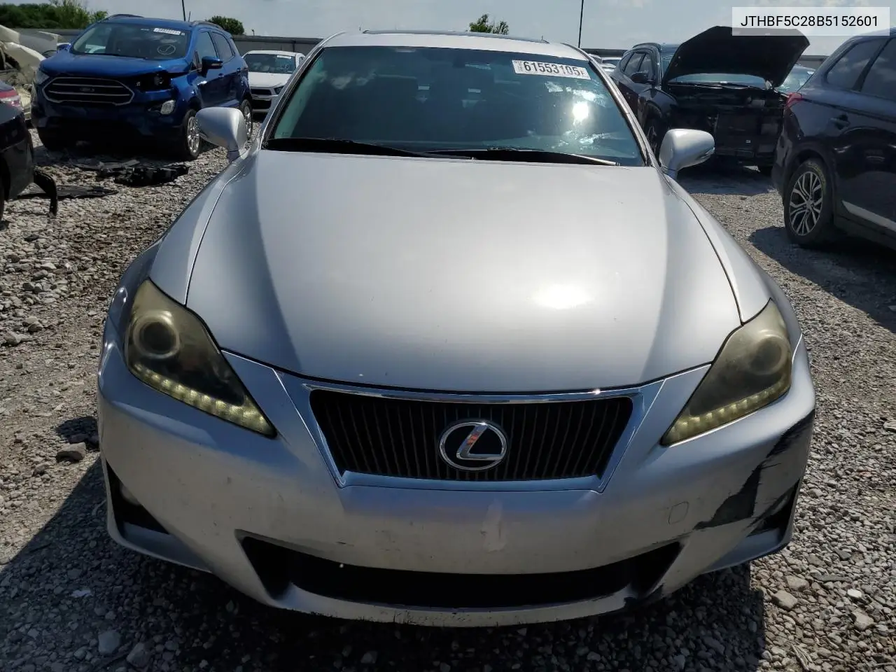 2011 Lexus Is 250 VIN: JTHBF5C28B5152601 Lot: 61553105