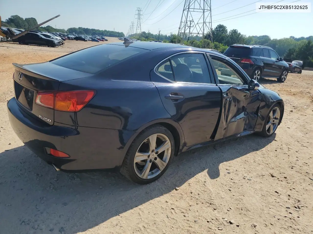 2011 Lexus Is 250 VIN: JTHBF5C2XB5132625 Lot: 62080485