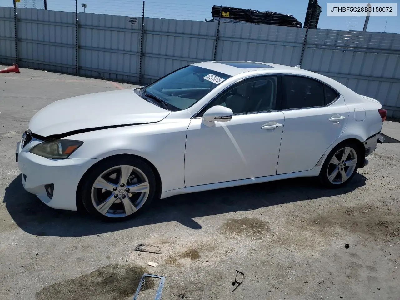 2011 Lexus Is 250 VIN: JTHBF5C28B5150072 Lot: 62573375