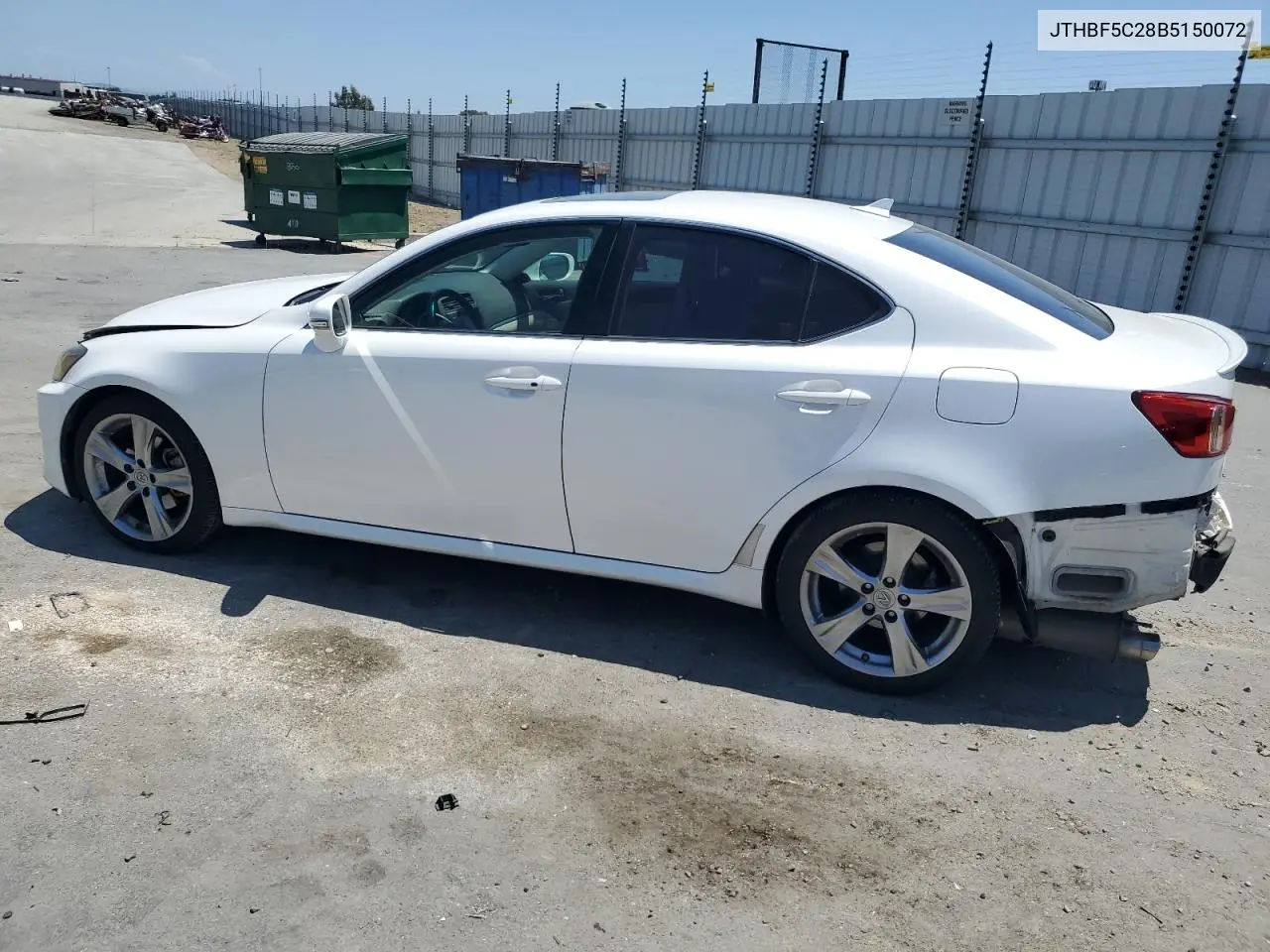2011 Lexus Is 250 VIN: JTHBF5C28B5150072 Lot: 62573375