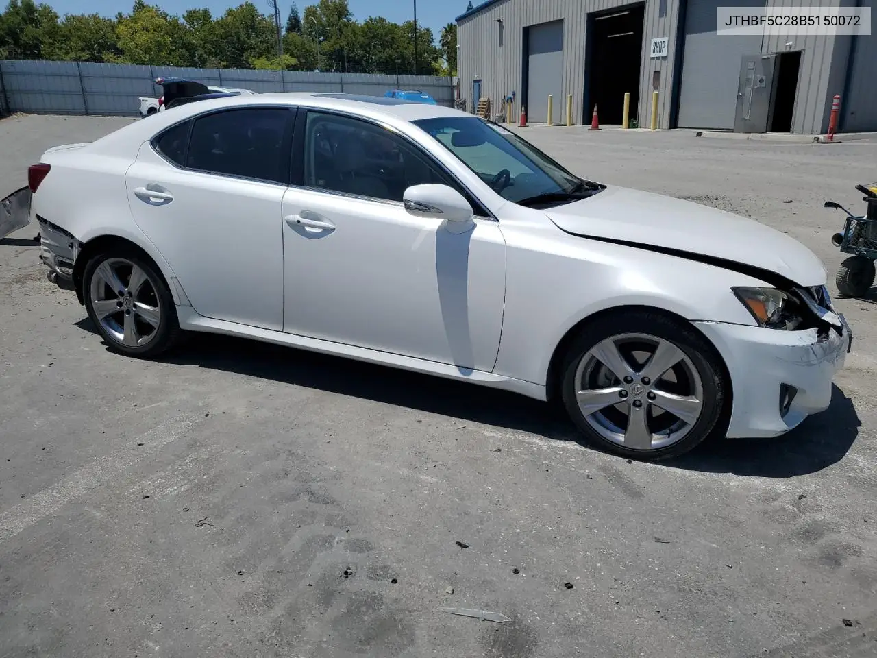 2011 Lexus Is 250 VIN: JTHBF5C28B5150072 Lot: 62573375