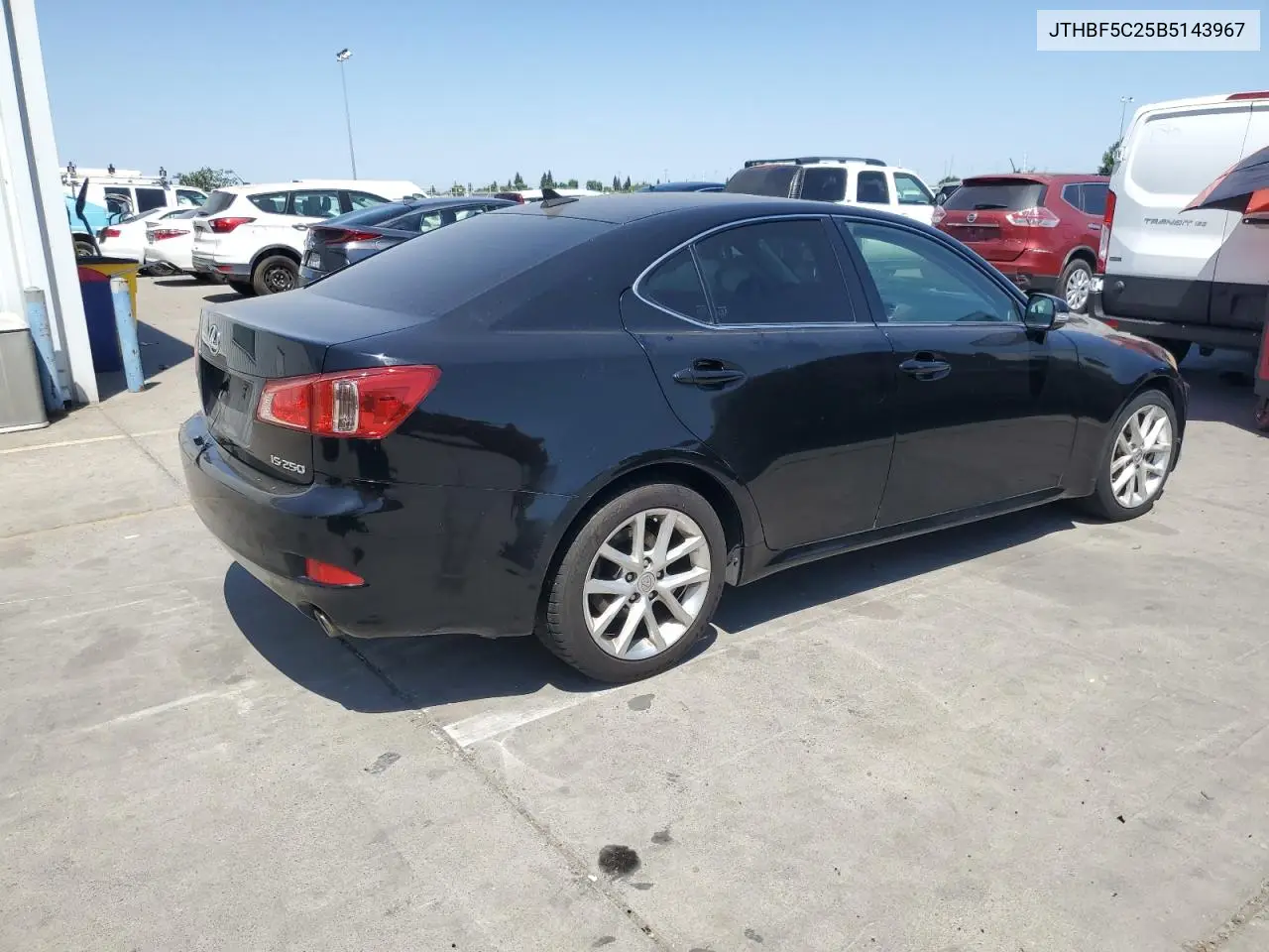 2011 Lexus Is 250 VIN: JTHBF5C25B5143967 Lot: 62884385