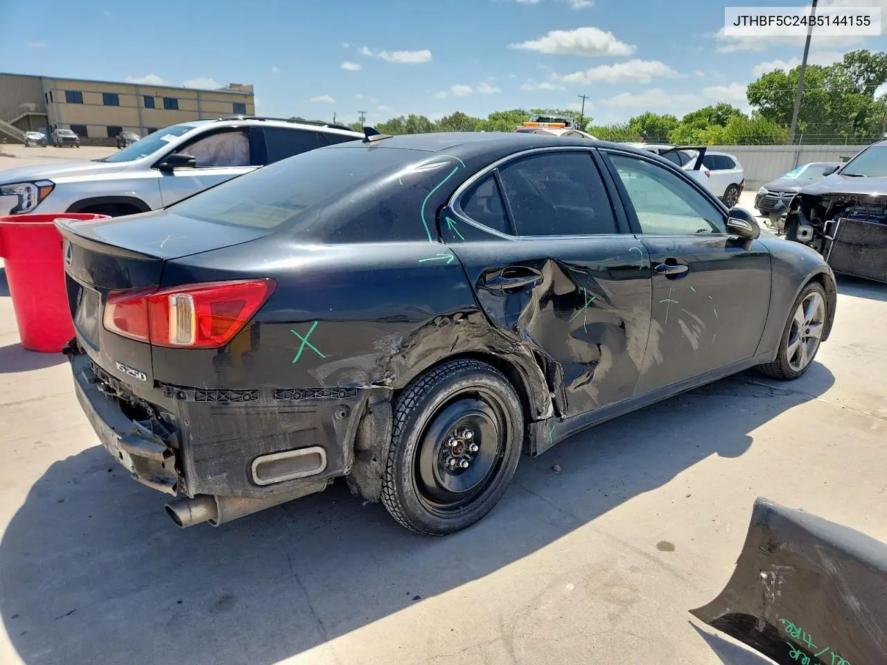 2011 Lexus Is 250 VIN: JTHBF5C24B5144155 Lot: 63081545