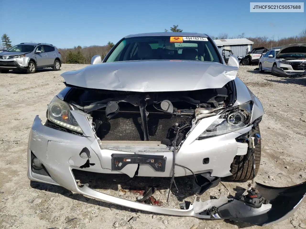 2012 Lexus Is 250 VIN: JTHCF5C21C5057688 Lot: 49418215