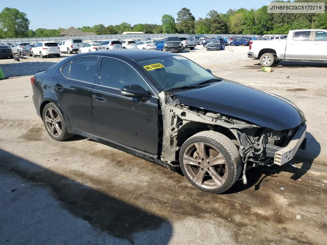 2012 Lexus Is 250 VIN: JTHBF5C2XC5172219 Lot: 52424535