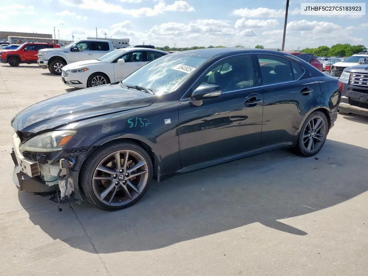 2012 Lexus Is 250 VIN: JTHBF5C27C5183923 Lot: 55645925