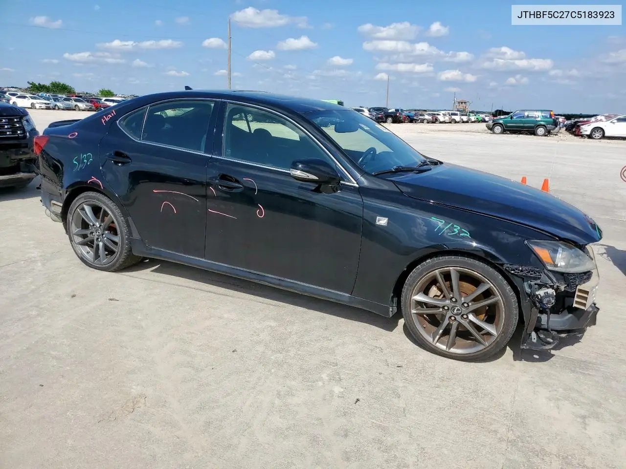 2012 Lexus Is 250 VIN: JTHBF5C27C5183923 Lot: 55645925