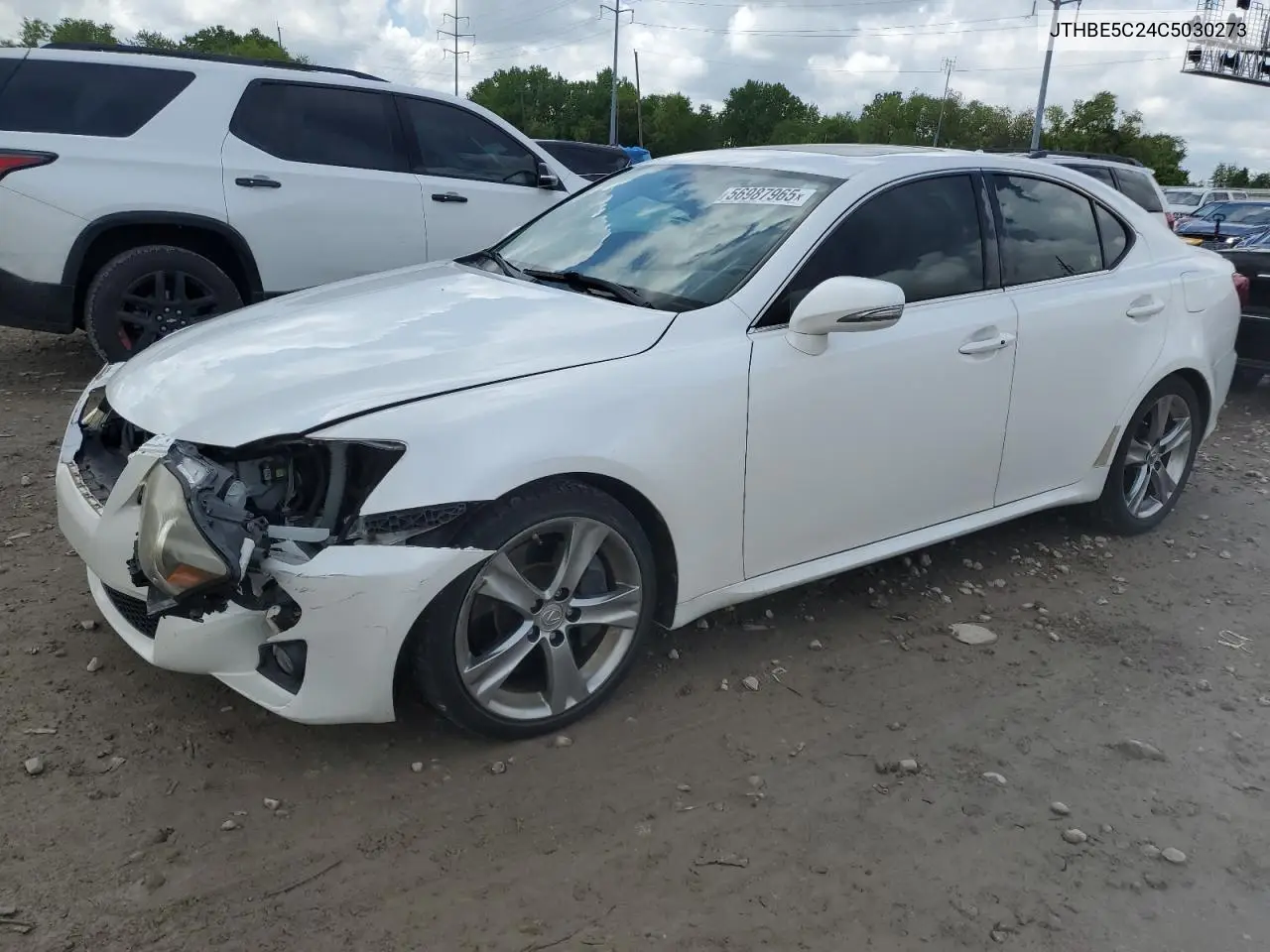 2012 Lexus Is 350 VIN: JTHBE5C24C5030273 Lot: 56987965