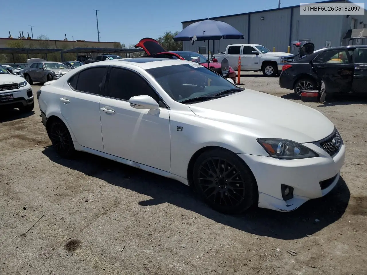 2012 Lexus Is 250 VIN: JTHBF5C26C5182097 Lot: 61222595